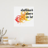 Poster Les Joueurs De Shuffleboard Sont Hot (Cuisine)
