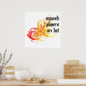 Poster Les Joueurs De Squash Sont Chers (Cuisine)