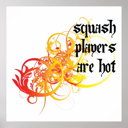 Poster Les Joueurs De Squash Sont Chers (Devant)