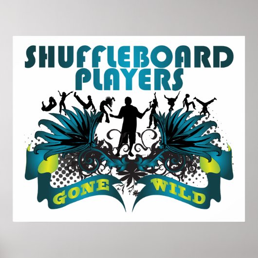 Poster Les Joueurs Du Shuffleboard Sont Devenus Sauvages (Devant)