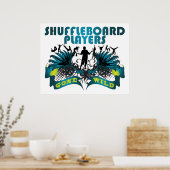 Poster Les Joueurs Du Shuffleboard Sont Devenus Sauvages (Cuisine)
