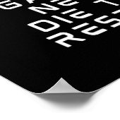 Poster Les Joueurs Ne Meurent Jamais Ils Respectent (Coin)