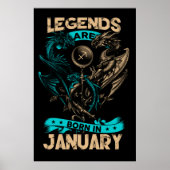 Poster Les Légendes Sont Nées En Janvier (Devant)