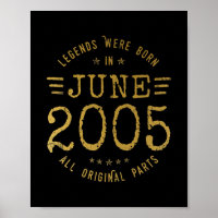 Les Légendes Sont Nées En Juin 2005 Vintage 17ème