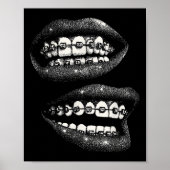 Poster Les lèvres des femmes Imprimer Graphique Y2k 2000  (Devant)