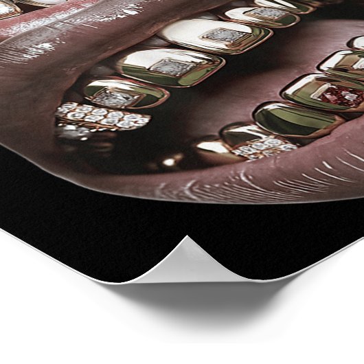 Poster Les lèvres des femmes Imprimer Graphique Y2k 2000 (Coin)