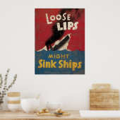 Poster Les Lèvres Perdues Peuvent Éclater Des Navires (Cuisine)