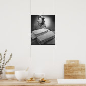 Poster Les Lignes et les Towels ironed (Cuisine)