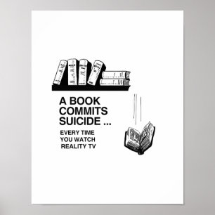 POSTER LES LIVRES COMMETTENT LE SUICIDE