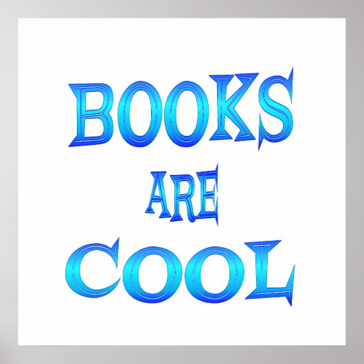 Poster Les livres sont Cool - À partir de 11,80 $ (Devant)