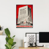 Poster Les livres sont des armes (Bureau à domicile)