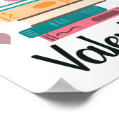 Poster Les livres sont ma librairie de la Saint-Valentin (Coin)