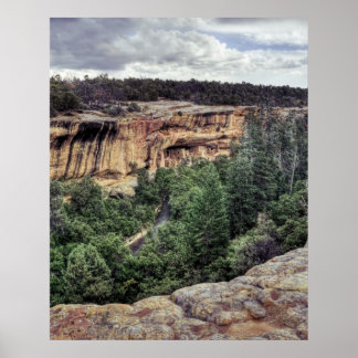 Poster Les logements de la mesa Verde Cliff