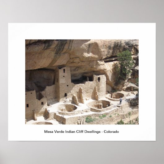 Poster Les Logements de Mesa Verde Indian Cliff (Devant)