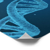 Poster Les lois de génétique de l'ADN s'appliquent geek (Coin)