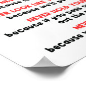 Poster Les lois de la thérapie physique - Motivation amus (Coin)