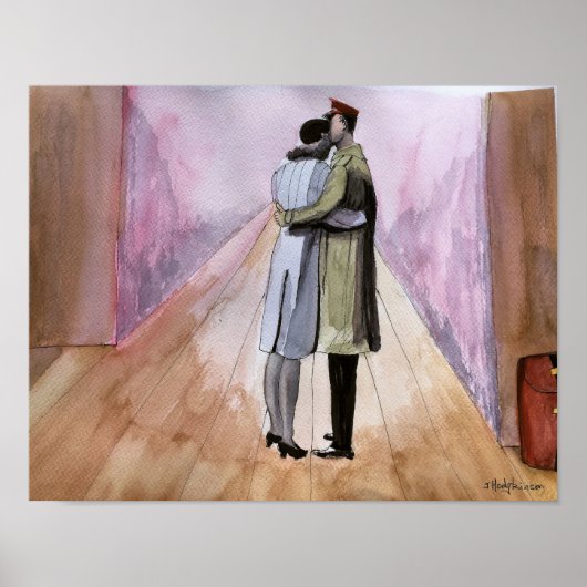 Poster "Les longs adieux" (Devant)