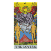 Poster Les Lovers Tarot Card Tarots Lecture (Devant)