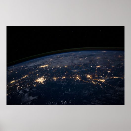 Poster Les Lumières De La Ville Du Sud Des États-Unis. (Devant)