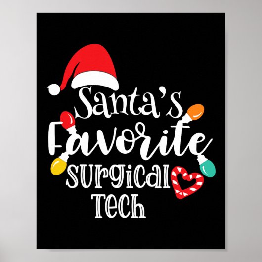 Poster Les lumières de Noël de la tech chirurgicale préfé (Devant)