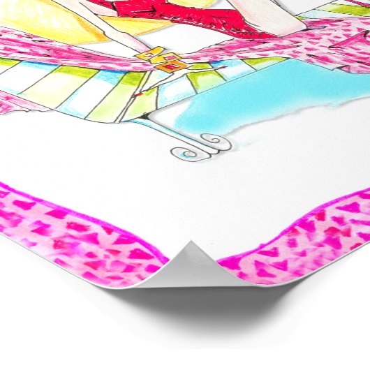 Poster Les lunettes de soleil sont Fabulous Vanity print (Coin)