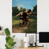 Poster Les lutteurs (Bureau à domicile)