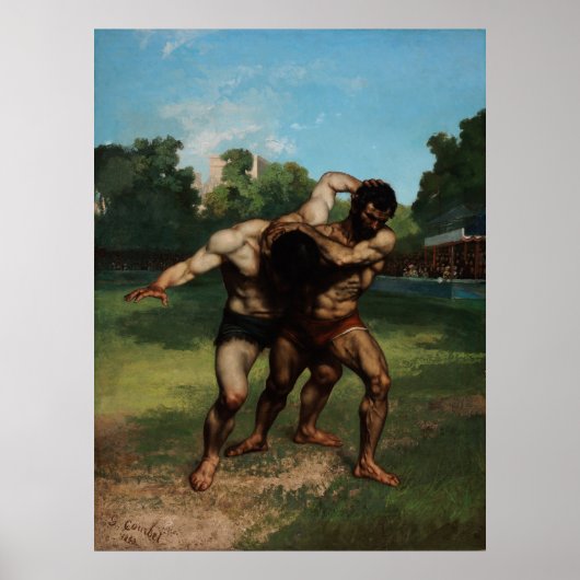 Poster Les lutteurs (Devant)