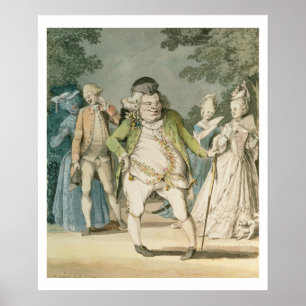 Poster Les macaronis, 1774 (la semaine sur le papier)