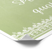 Poster Les macarons à Paris et la dentelle (Coin)