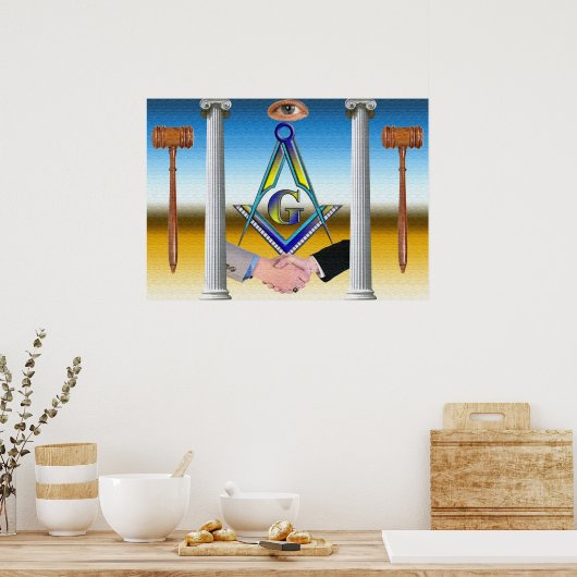 Poster Les maçons. Frères (Cuisine)