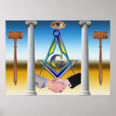 Poster Les maçons. Frères (Devant)