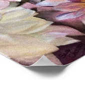 Poster Les magnifiques Dahlias (Coin)