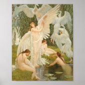 Poster Les Maidens du cygne | Walter Crane (Devant)
