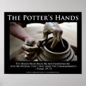 Poster Les Mains du Potter. Comment Dieu Nous Façonne. (Devant)