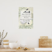 Poster « Les mains d'une femme » Citation (Cuisine)