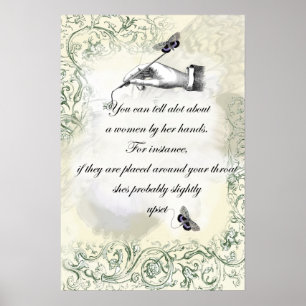 Poster « Les mains d'une femme » Citation