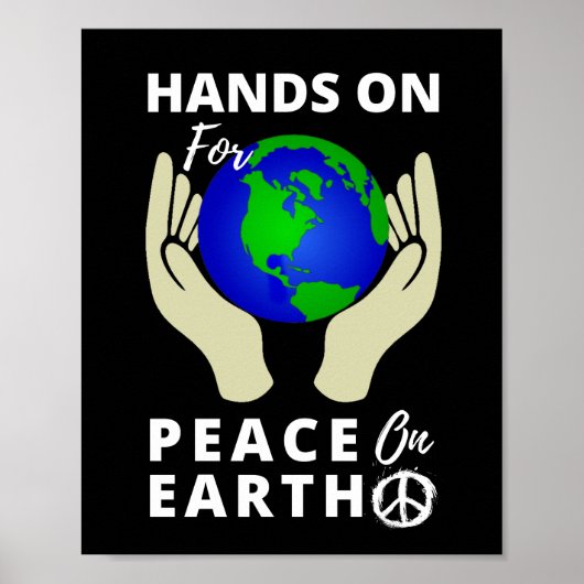 Poster Les Mains Pour La Paix Sur Terre (Devant)