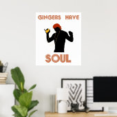 Poster Les Mâles Gingers Ont L'Âme (Bureau à domicile)