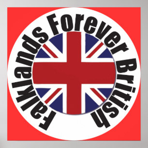 Poster Les Malouines pour toujours britanniques