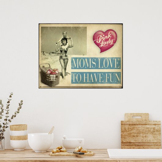 Poster Les mamans adorent s'amuser (Cuisine)