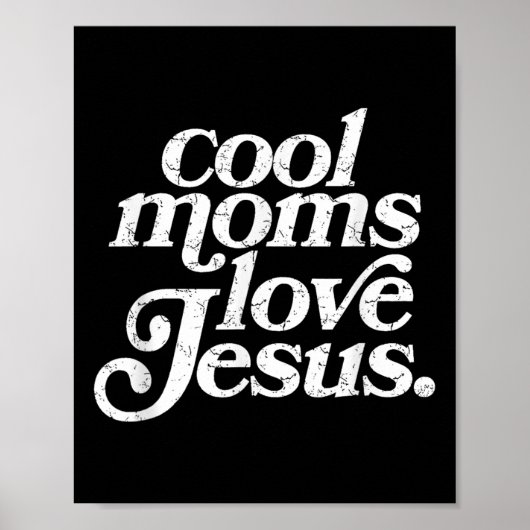Poster Les mamans cool aiment Jésus (Devant)