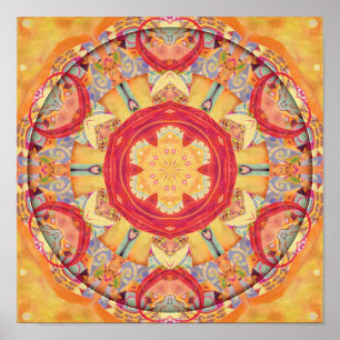 Poster Les mandalas de la rémission et libèrent l'affiche