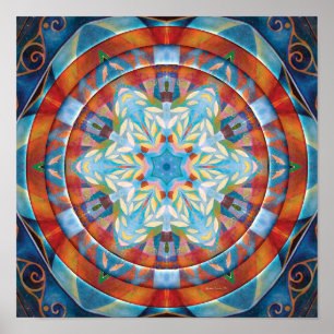 Poster Les mandalas de la rémission et libèrent l'affiche