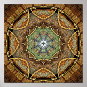 Poster Les mandalas de la rémission et libèrent l'affiche