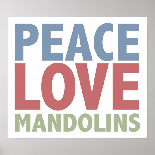 Poster Les Mandolins d'amour pour la paix (Devant)