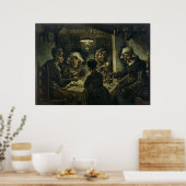 Poster Les mangeurs de pommes de terre de Van Gogh (Cuisine)