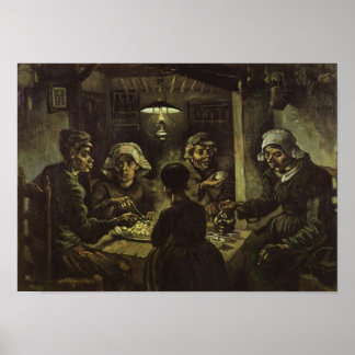 Poster Les mangeurs de pommes de terre Van Gogh Art