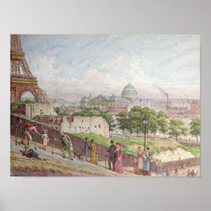 Poster Les marches de la rue Alboni, 1897