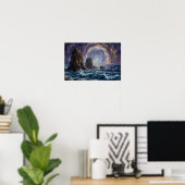 Poster Les marées célestes de l'éveil (Bureau à domicile)