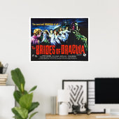 Poster Les mariées du film Dracula (Bureau à domicile)